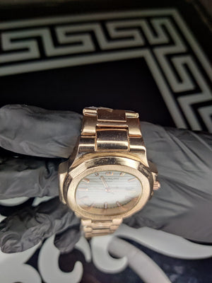 Patek Philippe Master copy in Rose Gold + Free gift bracelet