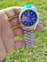 Rolex day,date Premium series. blue dial.